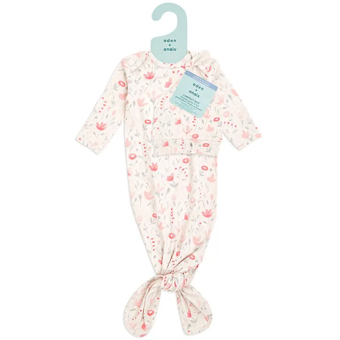 aden + anais Combinaison et Bonnet à Nouer Maille Confort Perennial - 0/3 Mois