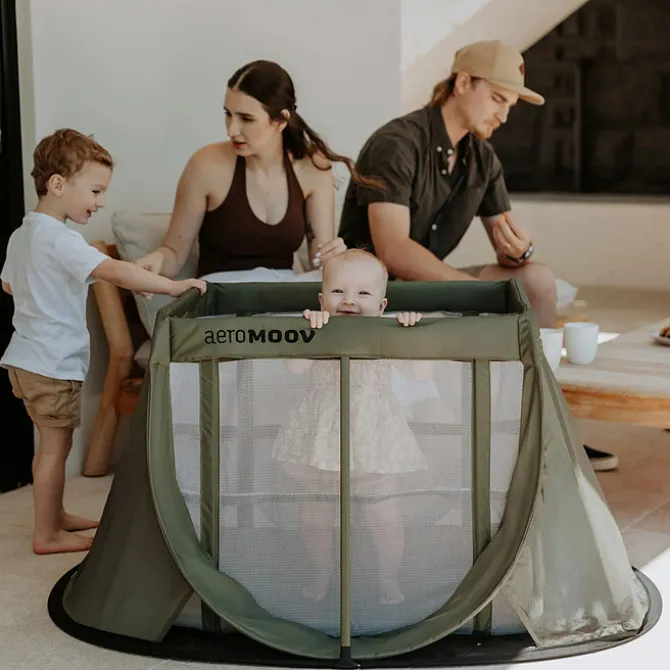 AeroMoov Lit de Voyage Instant - Green Moss