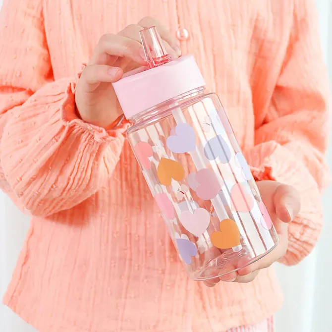 A Little Lovely Company Gourde Coeurs - 450 ml