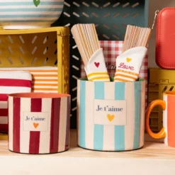 Amadeus Lot de 2 Cache-pots - Je t'aime