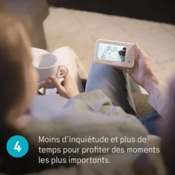 Angelcare Babyphone Vidéo avec Détecteur de Mouvements AC25
