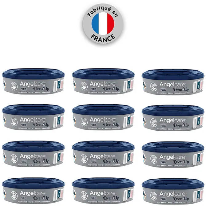 Angelcare Lot de 12 Recharges pour Poubelle Dress Up