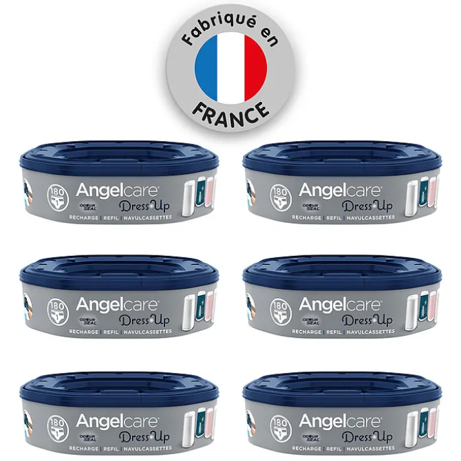 Angelcare Lot de 6 Recharges pour Poubelle Dress Up