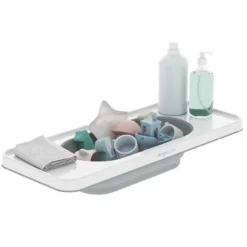 Angelcare Plateau de Bain avec Panier Extensible - Blanc