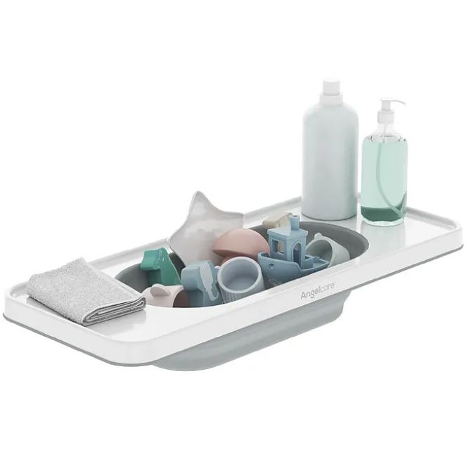 Angelcare Plateau de Bain avec Panier Extensible - Blanc