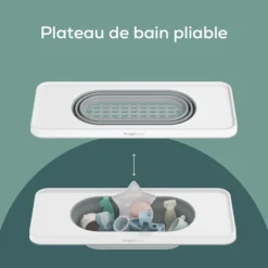 Angelcare Plateau de Bain avec Panier Extensible - Blanc