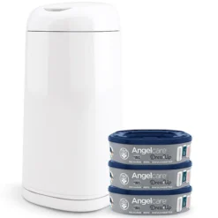 Angelcare Starter Pack Dress Up + 3 Recharges - Laquée Blanche