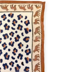 Apaches Big Foulard Dupatta Léopard - Rust