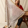 Apaches Big Foulard Dupatta Léopard - Macadamia