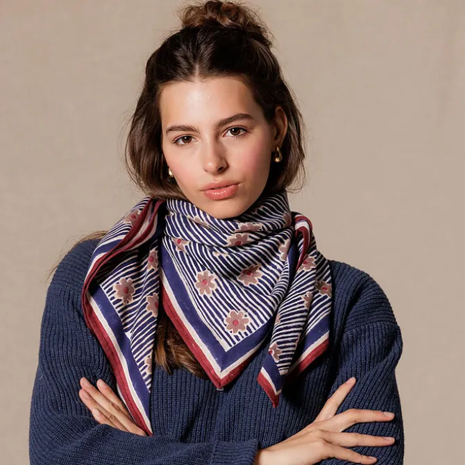 Apaches Big Foulard Latika Anna - Indigo