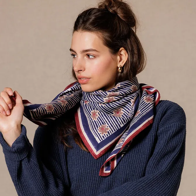 Apaches Big Foulard Latika Anna - Indigo
