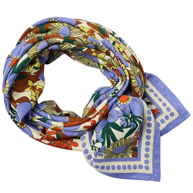 Apaches Big Foulard Latika Bouquet - Iris