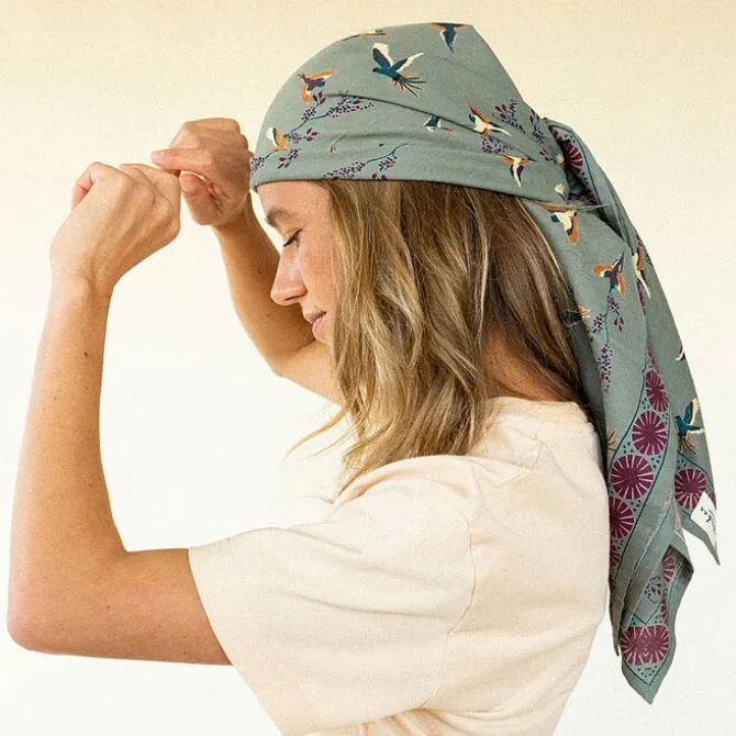 Apaches Big Foulard Latika Cerisier - Grey