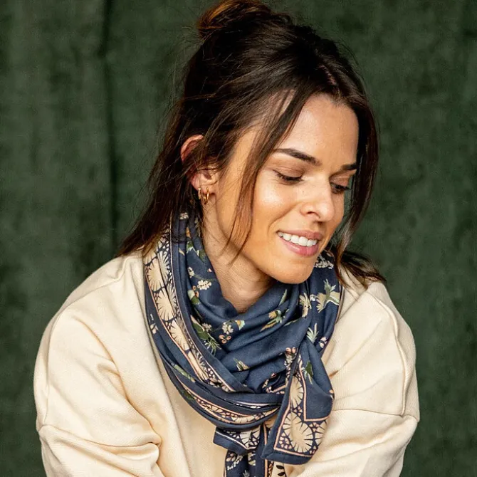 Apaches Big Foulard Latika Cerisier - Orage