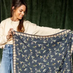 Apaches Big Foulard Latika Cerisier - Orage