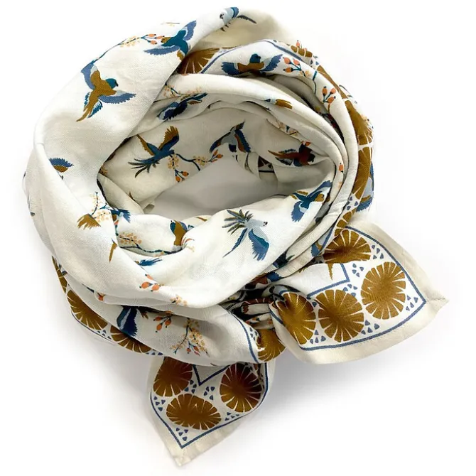 Apaches Big Foulard Latika Cerisier - Fleur de Vanille