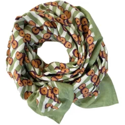 Apaches Big Foulard Latika Pop Corn - Olive