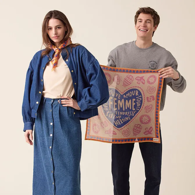 Apaches Foulard Mamavida - Mom Bleu Royal