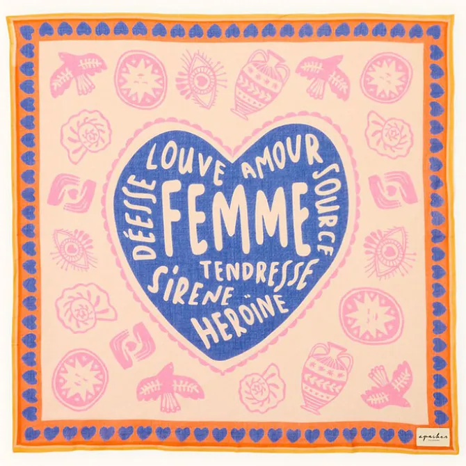 Apaches Foulard Mamavida - Mom Bleu Royal