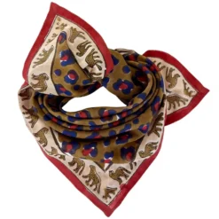 Apaches Small Foulard Dupitta Léopard - Fire