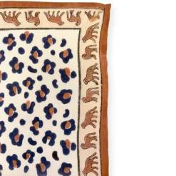 Apaches Small Foulard Dupitta Léopard - Rust