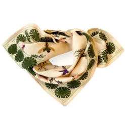 Apaches Small Foulard Manika Cerisier - Kaki