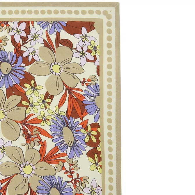 Apaches Small Foulard Manika Bouquet - Macadamia