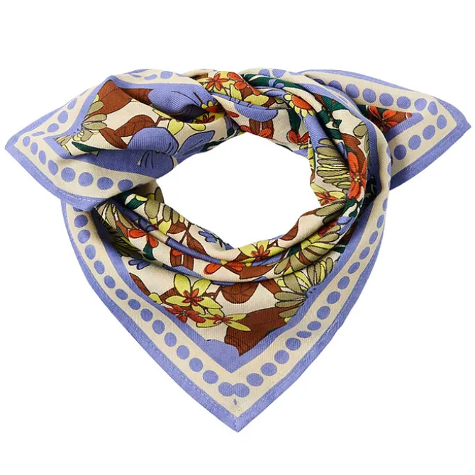Apaches Small Foulard Manika Bouquet - Iris