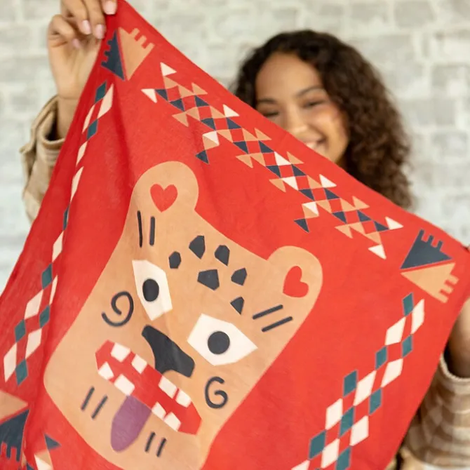 Apaches Small Foulard Manika Rajah - Fire