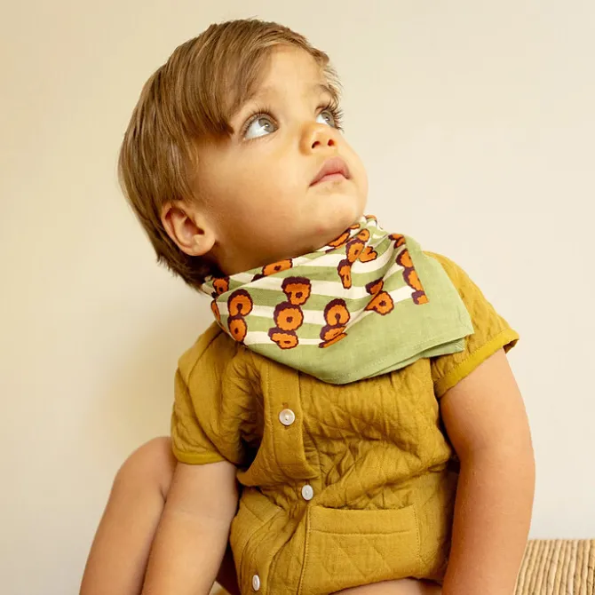 Apaches Small Foulard Manika Pop Corn - Olive