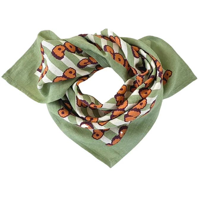 Apaches Small Foulard Manika Pop Corn - Olive