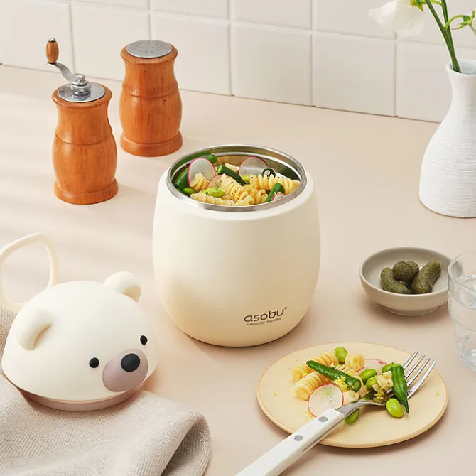 Asobu Boîte Repas Isotherme Bestie Foodie - Ours Blanc