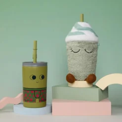 Asobu Mug Isotherme à Paille Peluche Fuzzie - Mimi le Milkshake