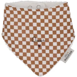 Atelier Wagram Bavoir Bandana - Gaze Damier