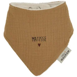 Atelier Wagram Bavoir Bandana - Gaze Camel