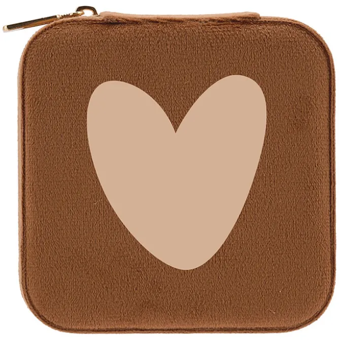 Atelier Wagram Boîte à Bijoux - Chocolat Coeur Beige