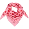 Atelier Wagram Foulard Enfant - Rose Coeurs Rouges