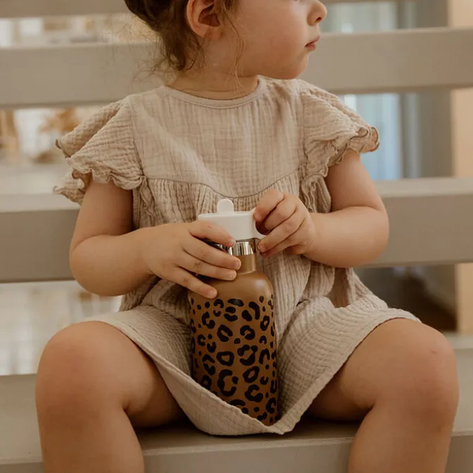 Atelier Wagram Gourde Inox Caramel Léopard - 350 ml