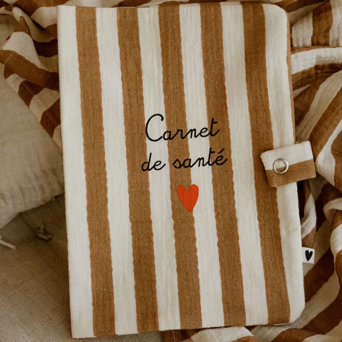 Atelier Wagram Protège-carnet de Santé - Rayures Larges Carnet de Santé