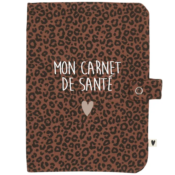Atelier Wagram Protège-carnet de Santé - Léopard Marron Mon Carnet de Santé