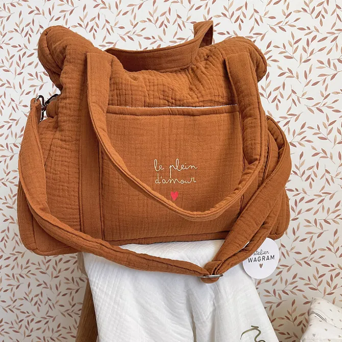 Atelier Wagram Sac à Langer - Caramel Le Plein d'Amour