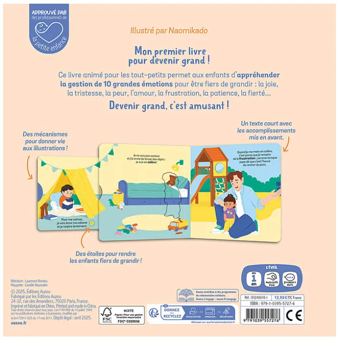 Auzou Je Deviens Grand - Mes Emotions