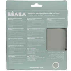 BÉABA Assiette Compartimentée Inox - Misty Green