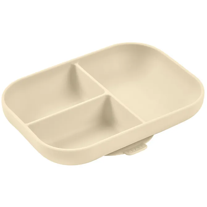 BÉABA Assiette Compartimentée avec Ventouse - Clay