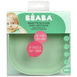 BÉABA Assiette Silicone Ventouse - Sage Green