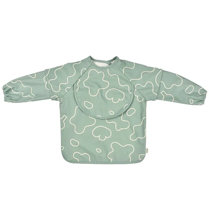 BÉABA Bavoir à Manches Evolutif 2-en-1 - Sage Green