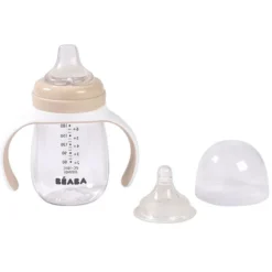 BÉABA Biberon 2-en-1 Clay Earth - 210 ml