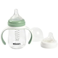 BÉABA Biberon 2-en-1 Sage Green - 210 ml