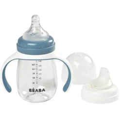 BÉABA Biberon 2-en-1 Windy Blue - 210 ml
