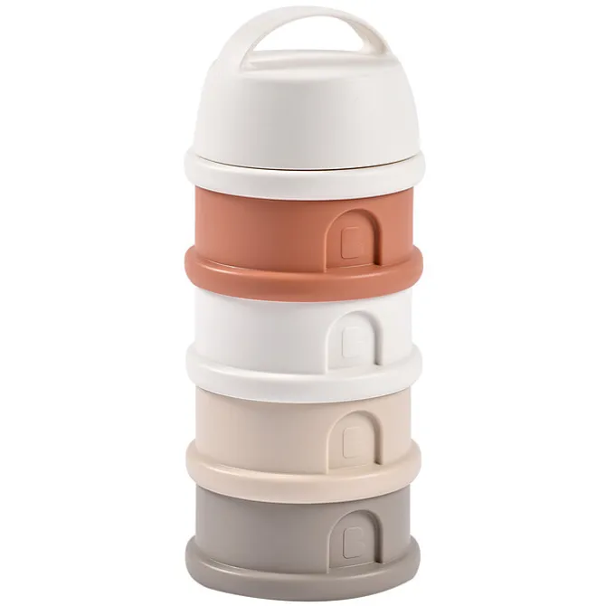 BÉABA Boite Doseuse Empilable - Cotton White & Terracotta